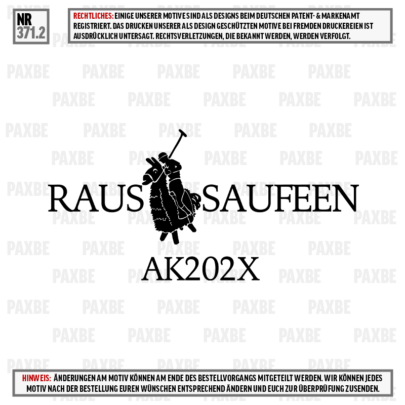 RAUS SAUFEEN 371.2 RAUS SAUFEEN 371.2
