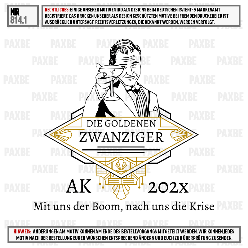 Logo, Bierglas, Feier, Weinglas, Muster, Eventlogo, Goldenes Zwanziger, Deutscher Text, Dinner Getränk, Vereinsabzeichen