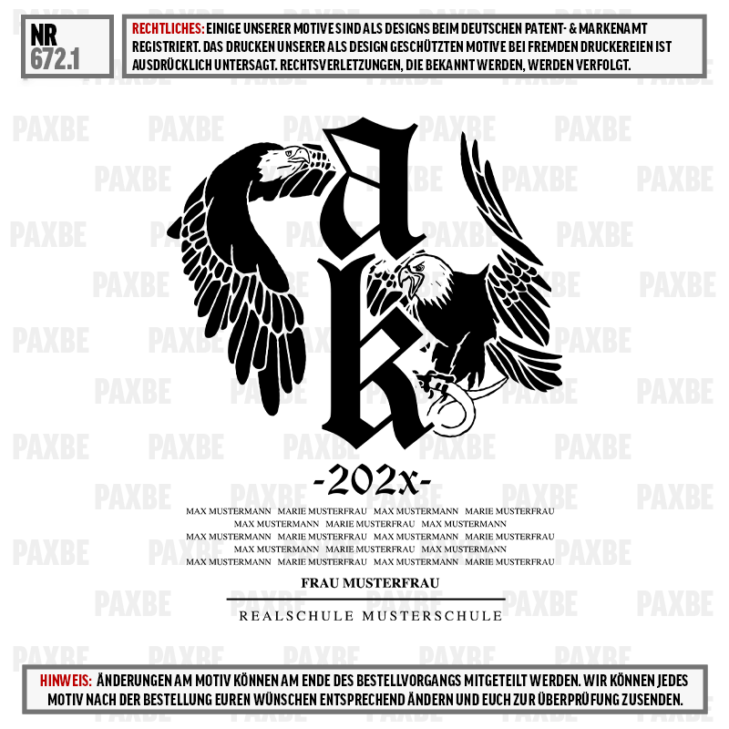 Monogramm, Flügel, K, -202x-, Frau Musterfrau, Designmotiv, Adleremblem, Monogramm, Wappen, 18xx-20xx Design