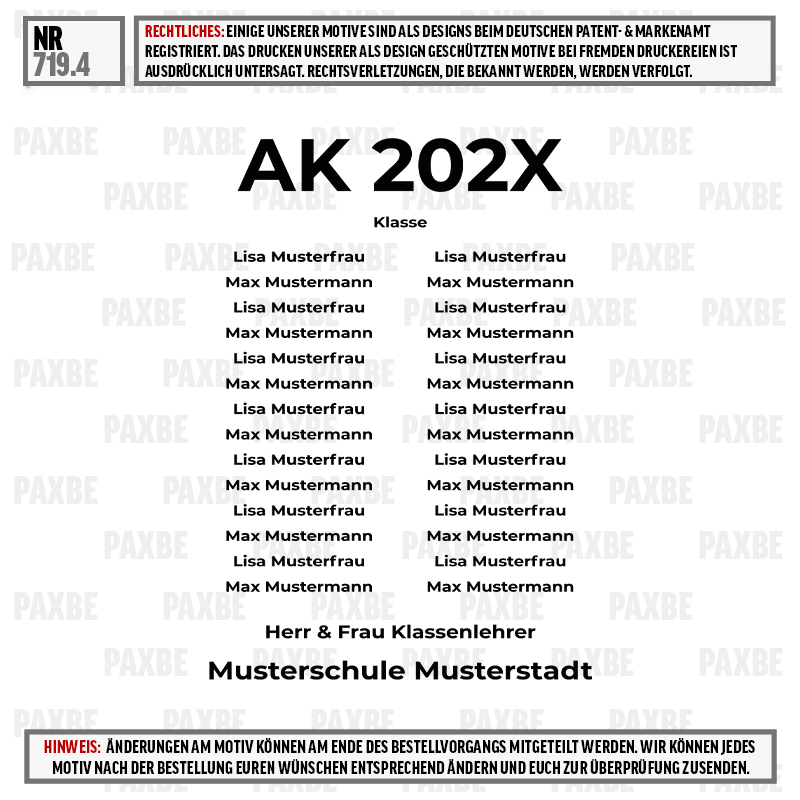 Stundenplan, Klasse, Kursliste, Schule, Klassenlehrer, Schule, Musterschema, Klassenlehrer, Musterstadt, Klasse