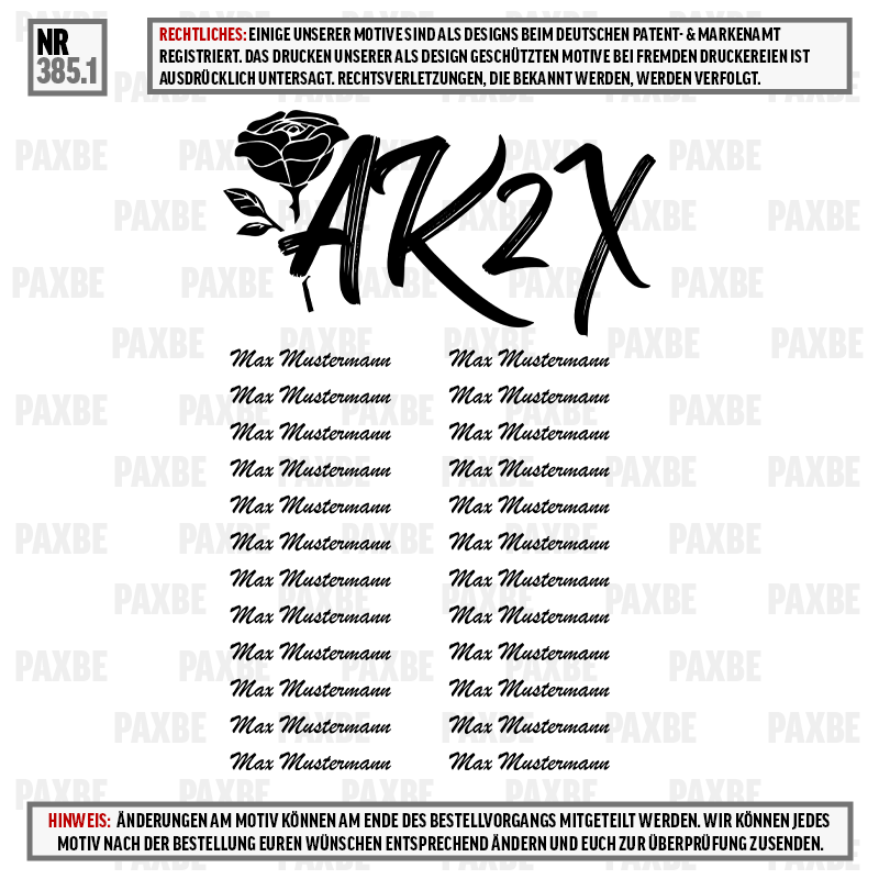 AK ROSE 385.1 AK ROSE 385.1