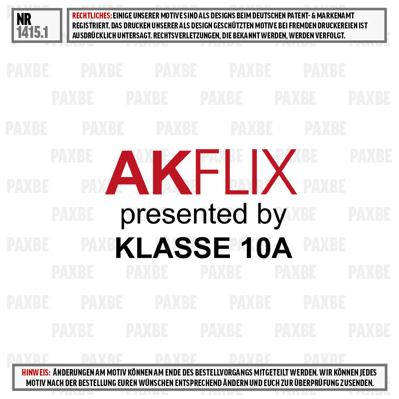 aks, presentation, logo, brand, media, AKF LIX, KLASSE 10A, logo, marke sichtbar, präsentiert von