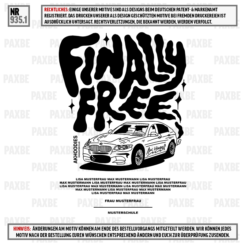 TSCHÜSSI X FINALLY FREE 935.1 TSCHÜSSI X FINALLY FREE 935.1