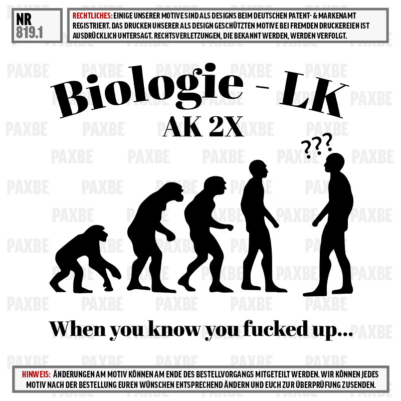 Biologie, LK, AK 2X, Evolution, Grafik, Biologie, AK 2X, Evolution, Silhouetten, Menschen