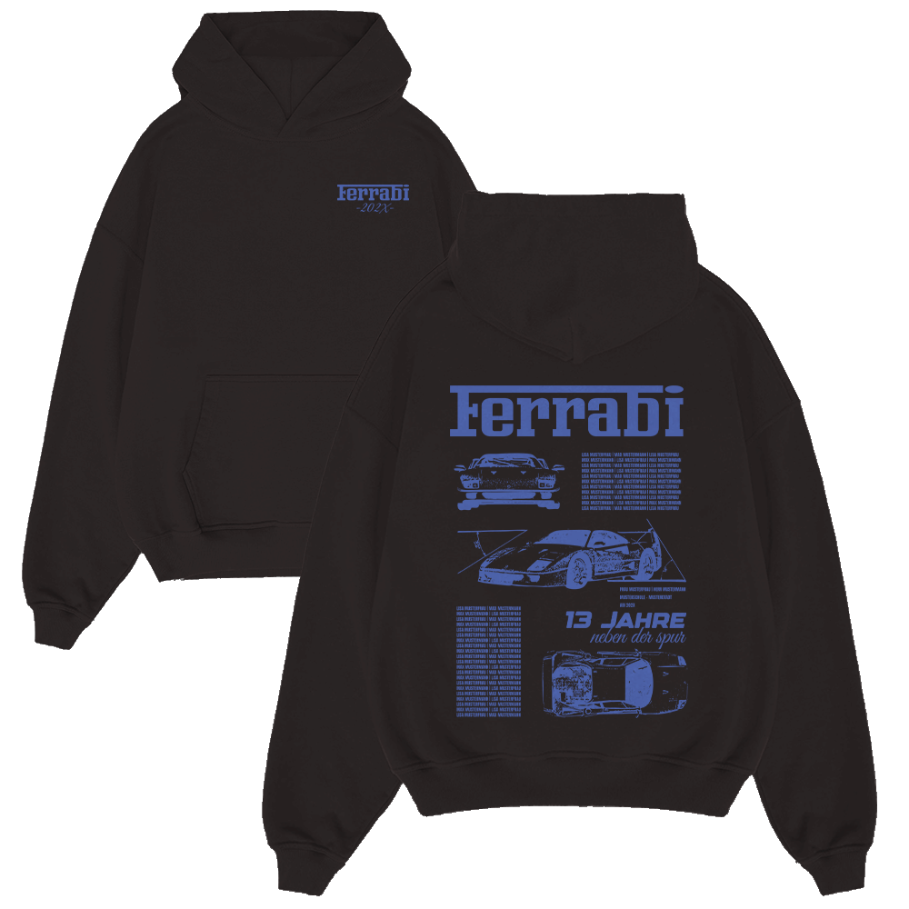 FERRABI BLUE 1231.1 Strickwaren, Pullover, Sweatshirt, Kapuzenpulli, Kapuze