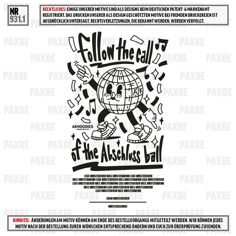 THE ABSCHLUSS BALL 931.1 THE ABSCHLUSS BALL 931.1