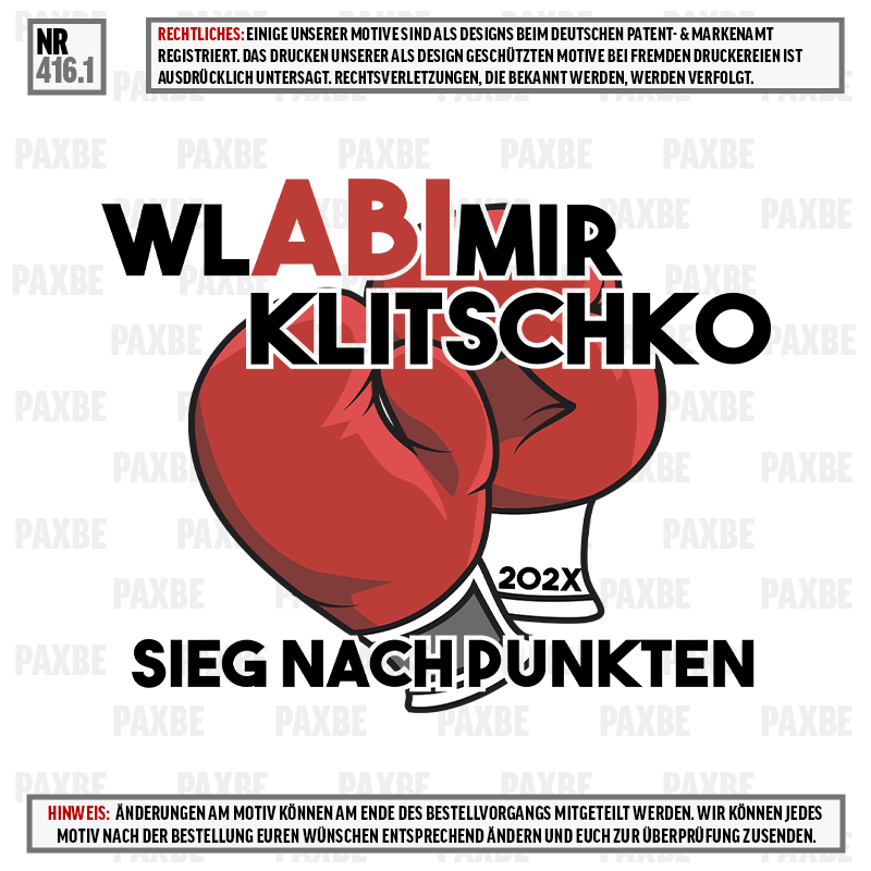 WLABIMIR KLITSCHKO 416.1 WLABIMIR KLITSCHKO 416.1