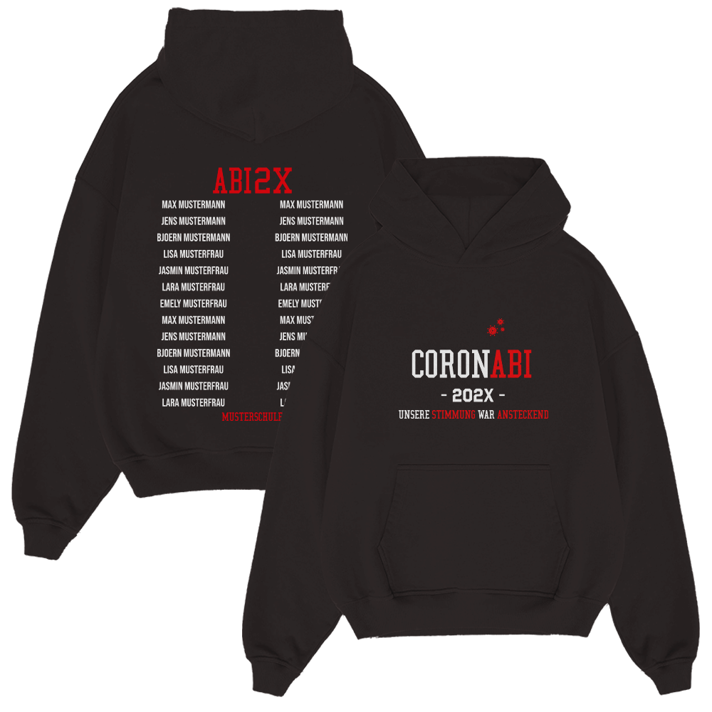 hoodie, schwarz, print, coronavirus, design, pullover, hoodie, schwarz, druck, text