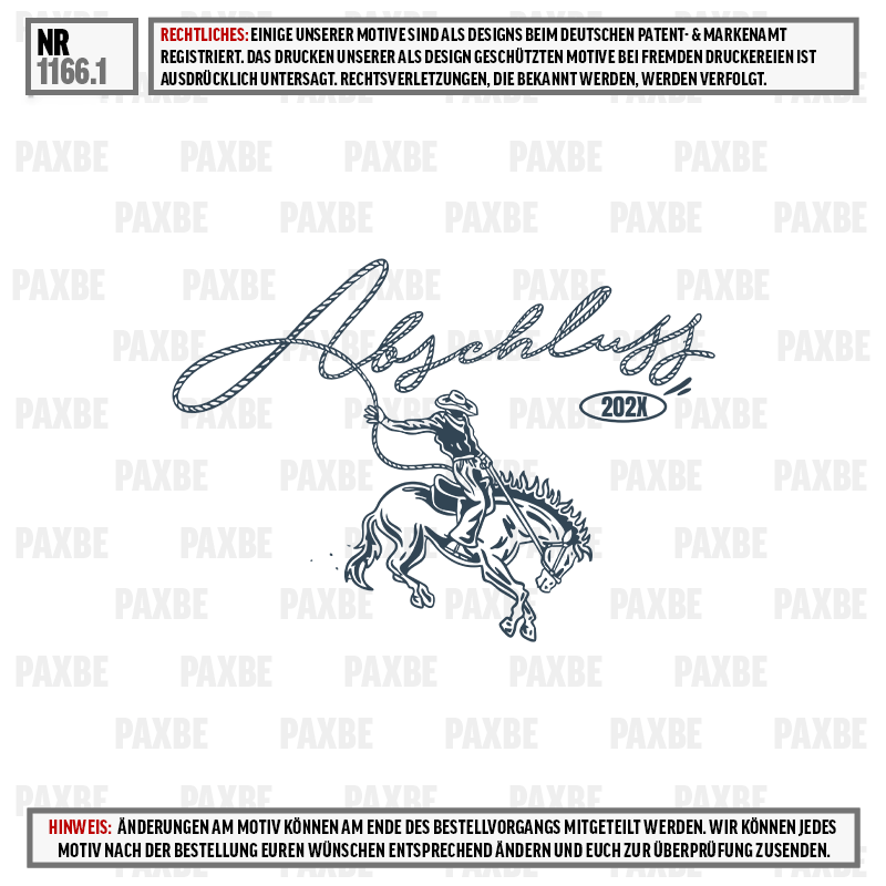 AK COWBOY 1166.1 Text, Person