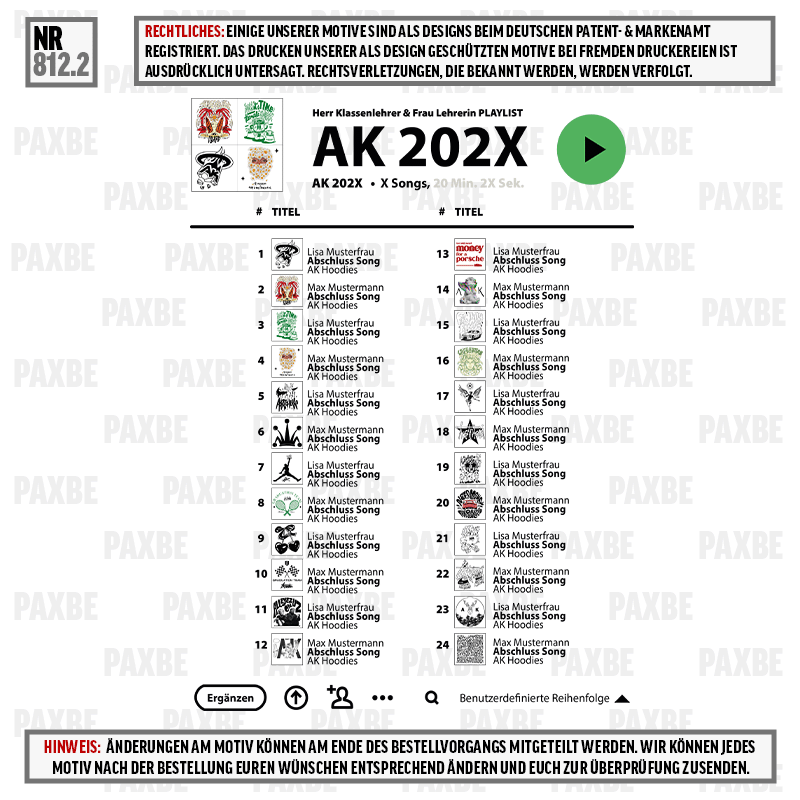 SONG PLAYLIST AK 812.2 Text, Seite