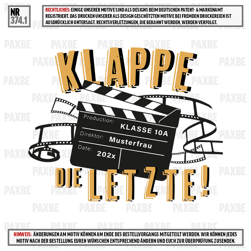 KLAPPE DIE LETZTE 374.1 KLAPPE DIE LETZTE 374.1