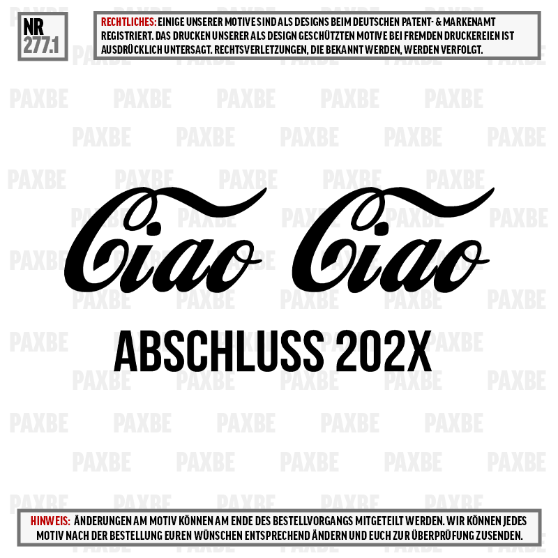 CIAO CIAO COCA COLA 277.1 CIAO CIAO COCA COLA 277.1