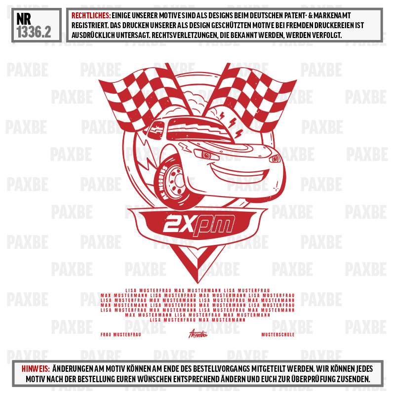 Auto-Comichaus, Renn Emblem, Karomuster Flaggen, Rotes Icon, 2xpm Abzeichen, Auto, Kind, Cartoon, Racing, Auto