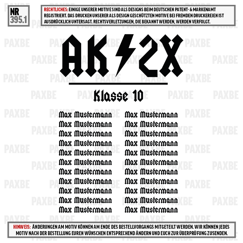 ADHS ABSCHLUSS DER HOFFNUNGSLOSEN SCHÜLER ACDC 395.1 ADHS ABSCHLUSS DER HOFFNUNGSLOSEN SCHÜLER ACDC 395.1