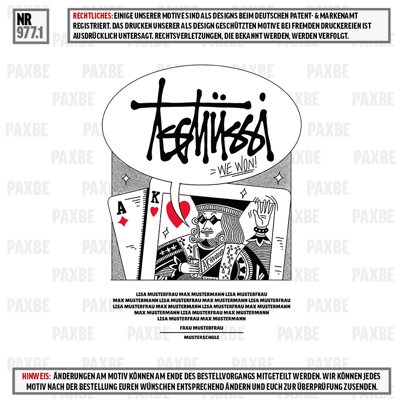 TSCHÜSSI WE WON 977.1 TSCHÜSSI WE WON 977.1