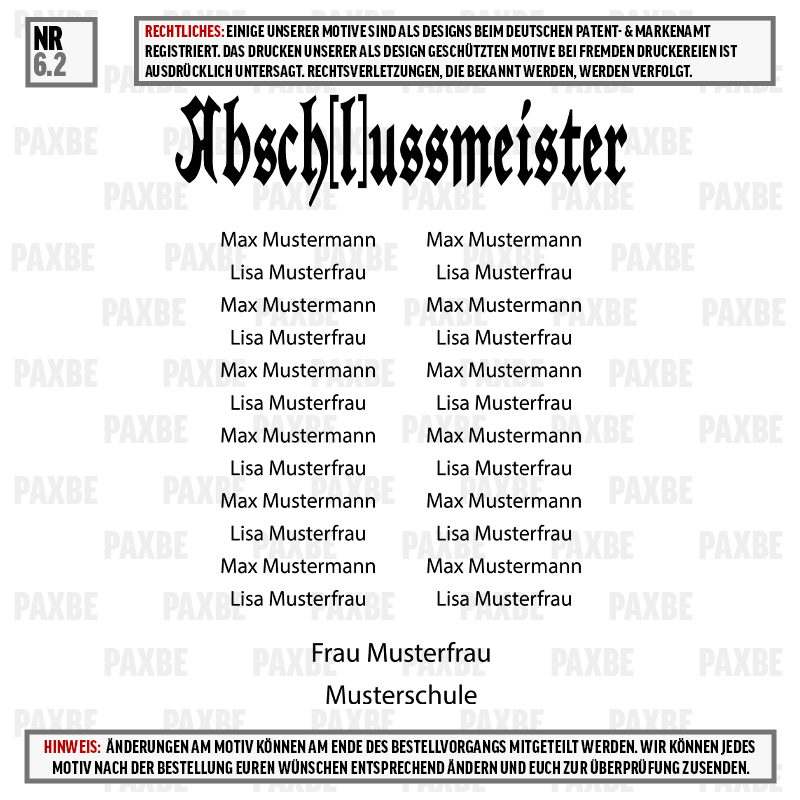 ABSCHLUSSMEISTER V 6.2 ABSCHLUSSMEISTER V 6.2