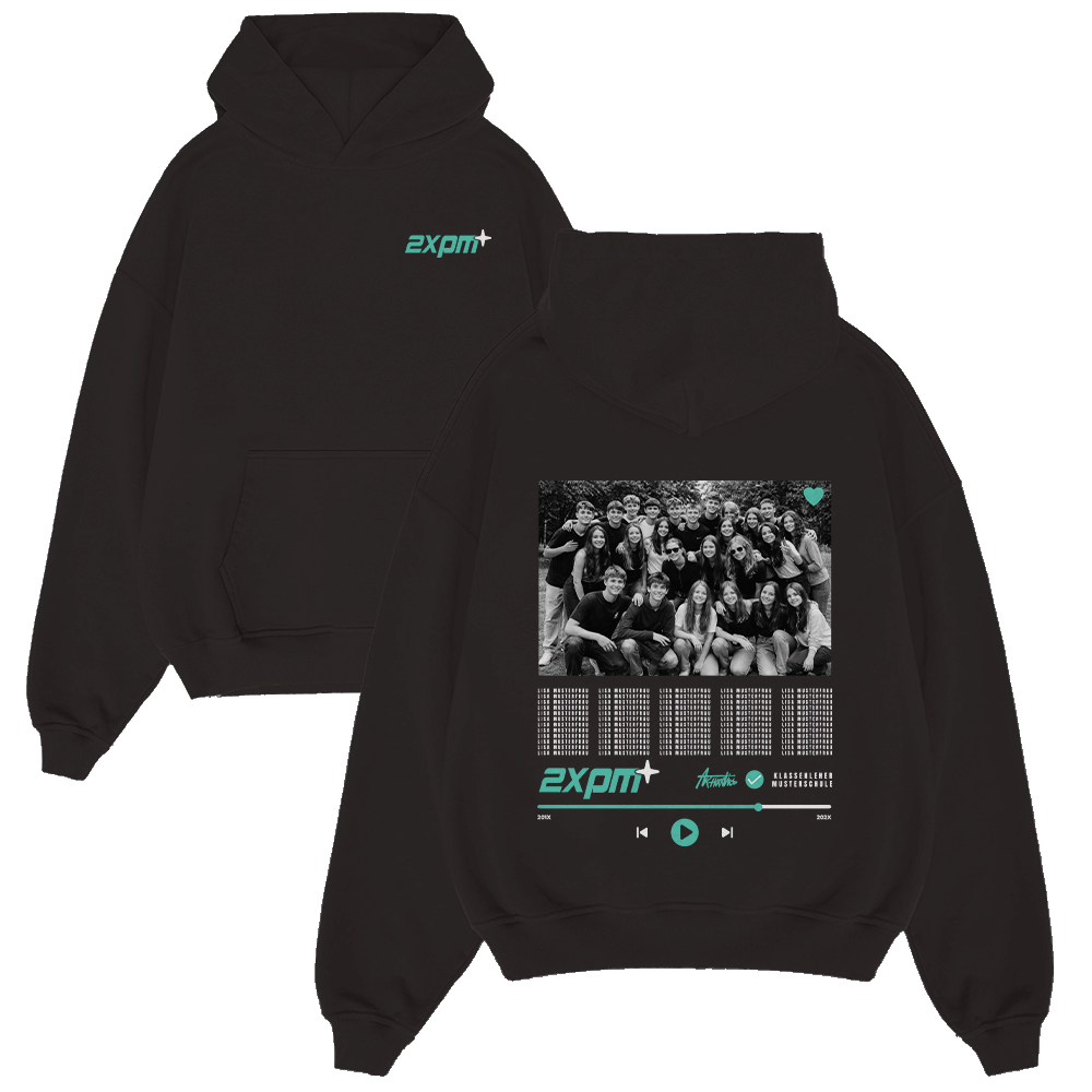 Hoodie, Schwarz, Gruppenfoto, Print, Kapuzenpullover, hoodie, schwarz, foto-druck, gruppenfoto, ruckseite-druck