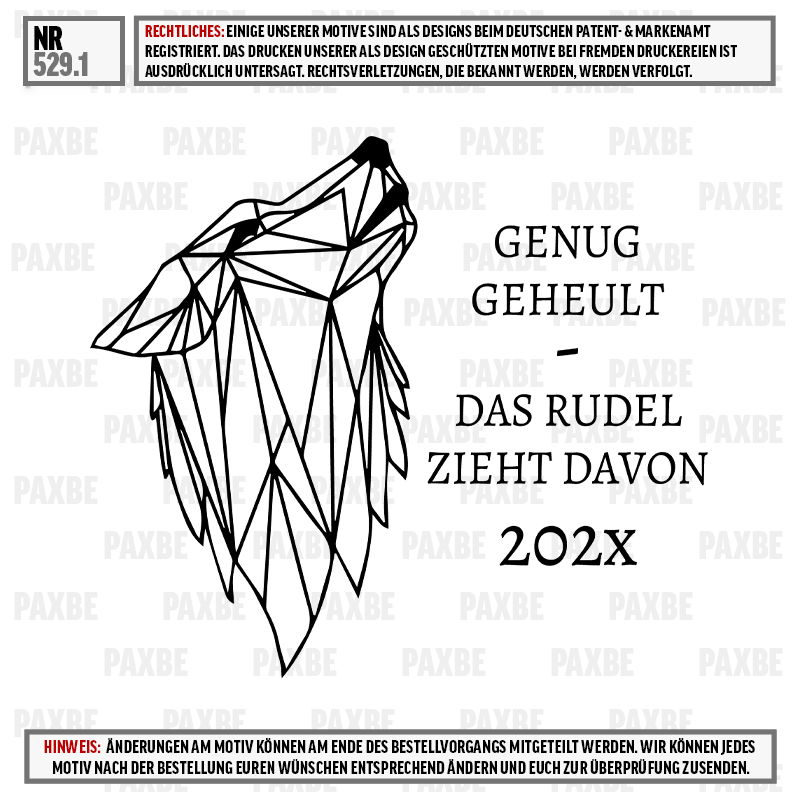  Lupenzeichnung,  Wolf,  geometrischer Wolf,  Tiermotiv,  Jahreszahl 202X, grafik, vogel, geometrisch, linienkunst, text