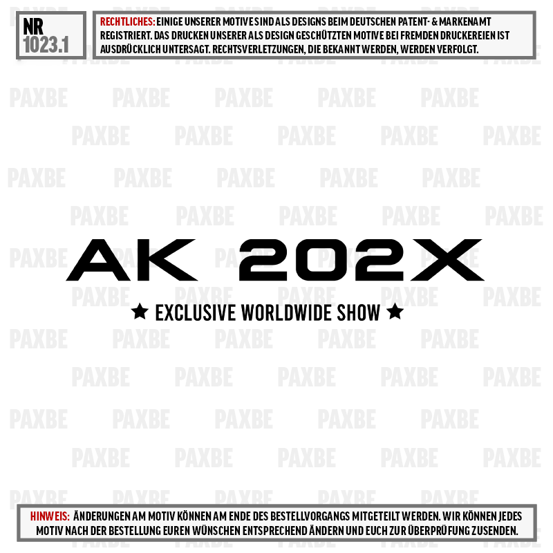 AK SHOW TICKETS 1023.1 AK SHOW TICKETS 1023.1