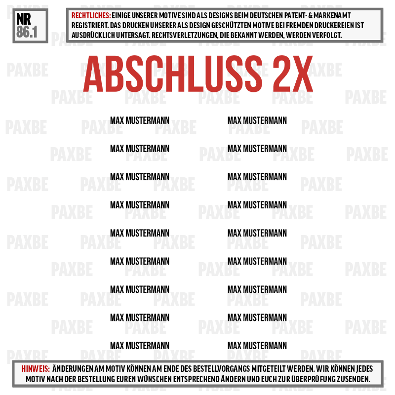 AN ORIGINAL ABSCHLUSS RAFFNIX 86.1