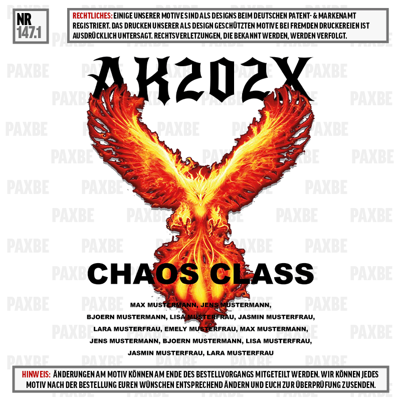 PHÖNIX FIRE CHAOS CLASS 147.1 PHÖNIX FIRE CHAOS CLASS 147.1