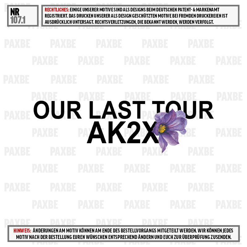 poster, text graphic, flower, purple flower, AK2X, letzte tour, ak2x, blume, lila blume, grafik