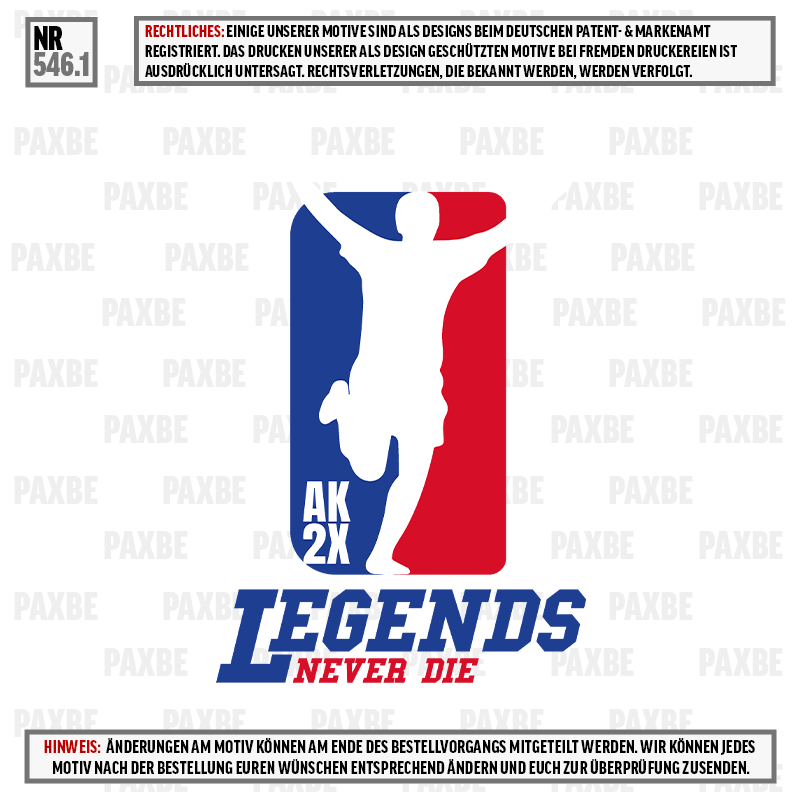 NBA LEGENDS NEVER DIE 546.1 NBA LEGENDS NEVER DIE 546.1