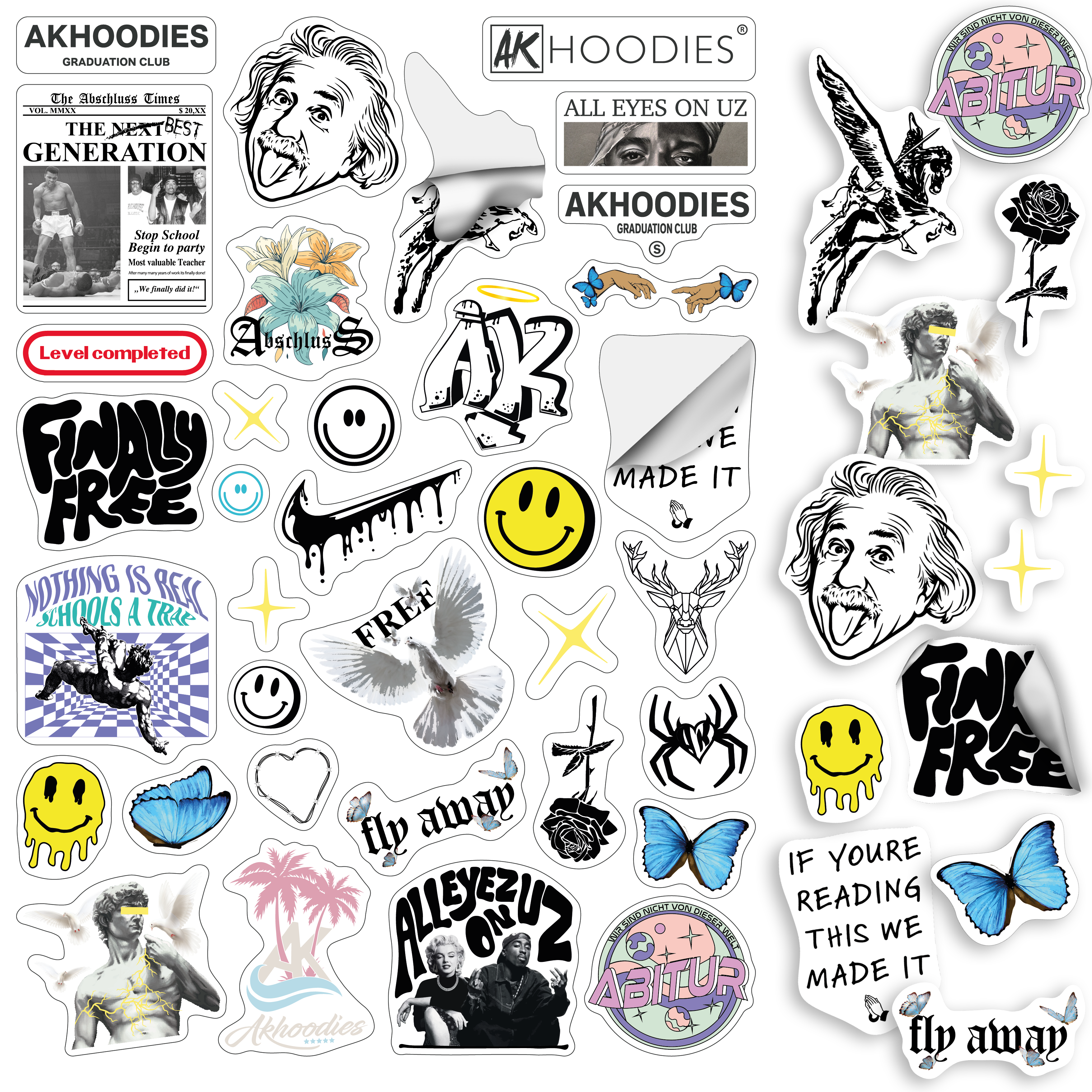 Sticker-Kollektion gratis für JEDEN Schüler DIN A4 Sticker-Kollektion gratis für JEDEN Schüler DIN A4