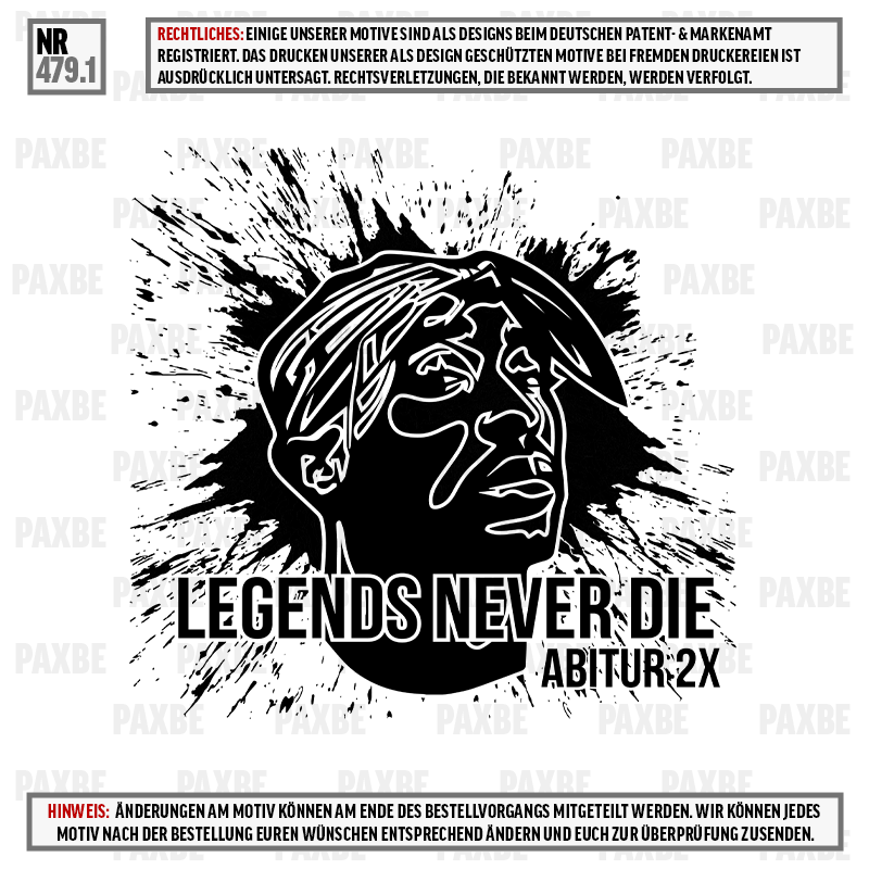 LEGENDS NEVER DIE TUPAC 479.1 LEGENDS NEVER DIE TUPAC 479.1