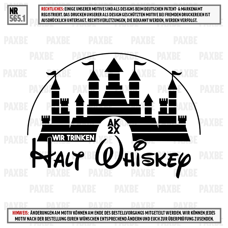 WIR TRINKEN HALT WHISKEY 565.1 WIR TRINKEN HALT WHISKEY 565.1