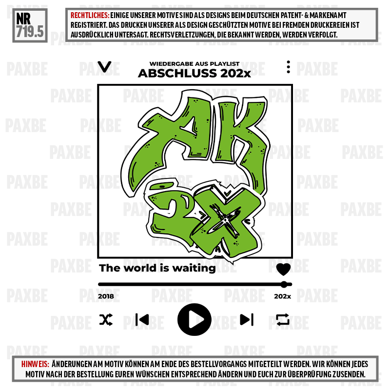 PLAYLIST WIEDERGABE GRAFFITI 719.5 PLAYLIST WIEDERGABE GRAFFITI 719.5