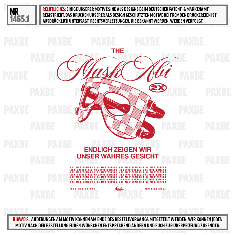 Maske, Schutzbrille, Gesicht, rote, rot
