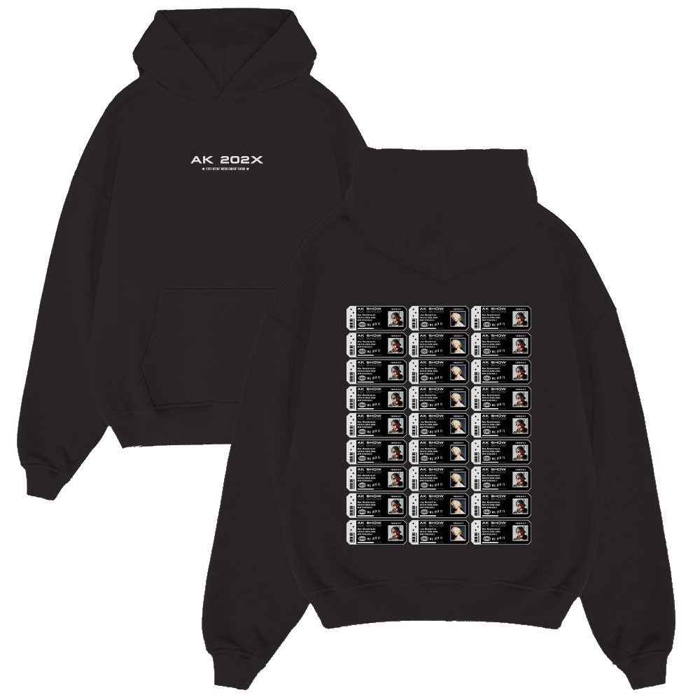 AK SHOW TICKETS 1023.1 Strickwaren, Pullover, Sweatshirt, Kapuzenpulli, Person, Strickwaren, Pullover, Sweatshirt, Kapuzenpulli, Kapuze