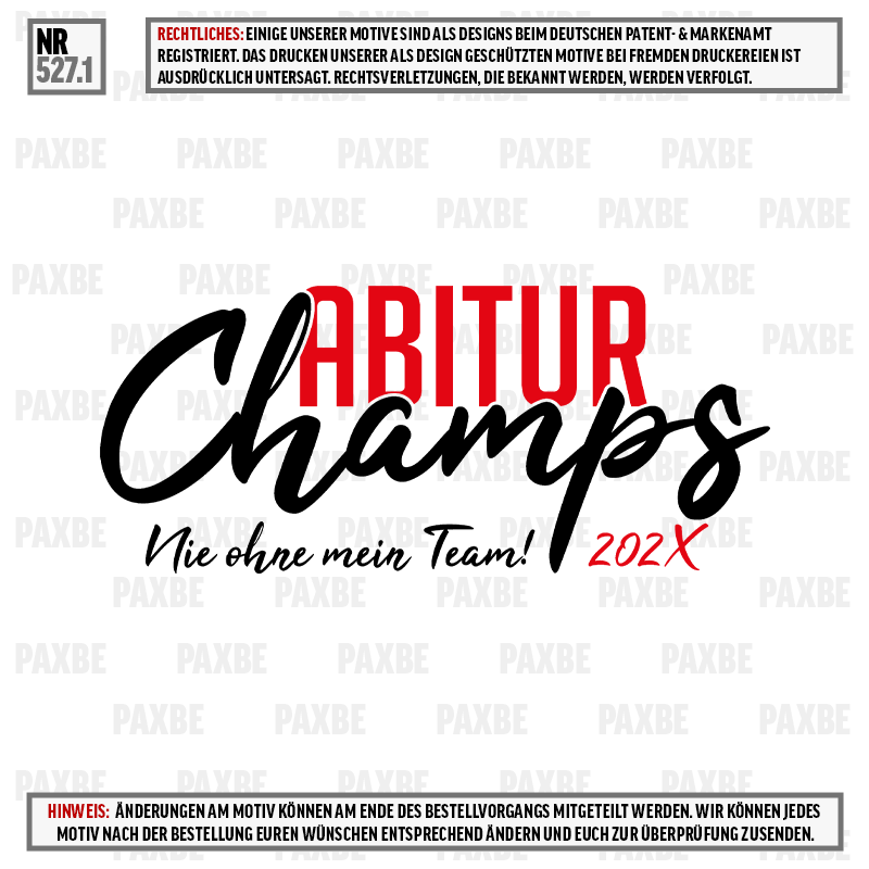 ABITUR CHAMPS 527.1 ABITUR CHAMPS 527.1