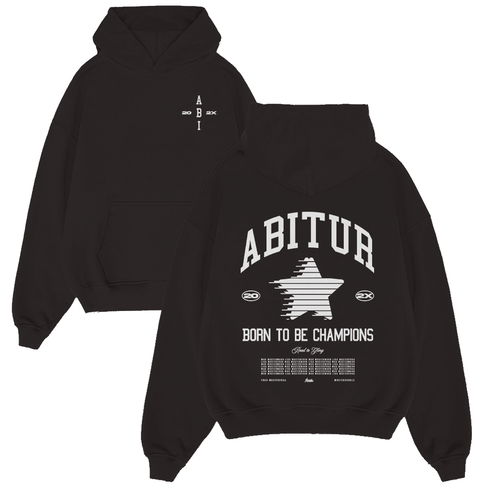 Hoodie, Sweatshirt, Schwarz, Grafik, Sternen-Design