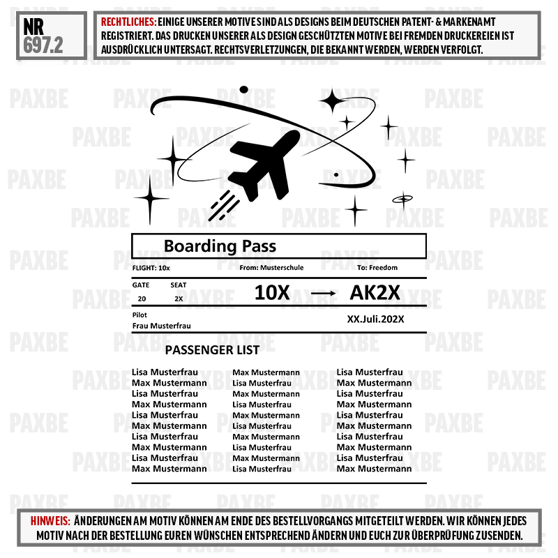 boarding pass, flight ticket, german text, pilot, passenger list, Boarding Pass, Flugticket, Sitz 20, Pilot, Passagierliste