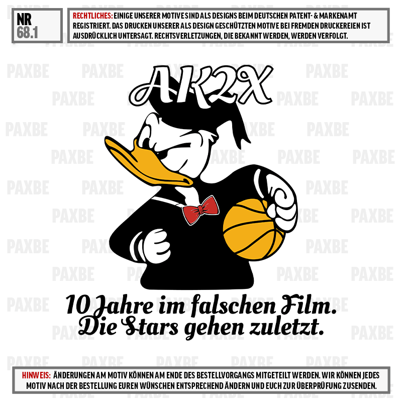 Donald Duck, Basketball, Schleife, schwarzer Anzug, humorvolles Poster, Micky Maus, Basketball, Schwarz-Weiß, Fliege, Basketball