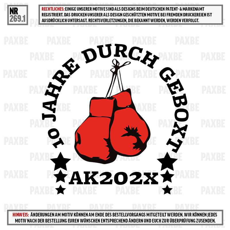 10 JAHRE DURCHGEBOXT 269.1 10 JAHRE DURCHGEBOXT 269.1