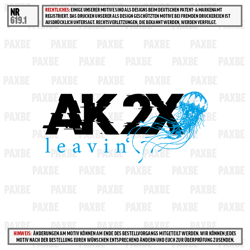logo, AK2X, leavin, qualitative motif, tintenfisch-art, logo, AK2Y, leavin, jellyfish, graphic design
