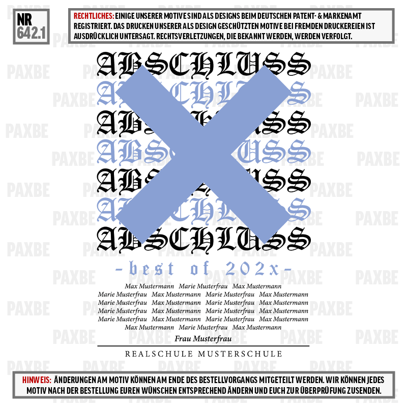 BEST OF ABSCHLUSS X 642.1 Werbung, Plakat