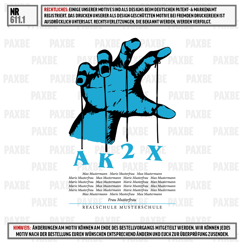 Hand, Hand mit Handschuh, Blauer Hand, Illustration, Grafik