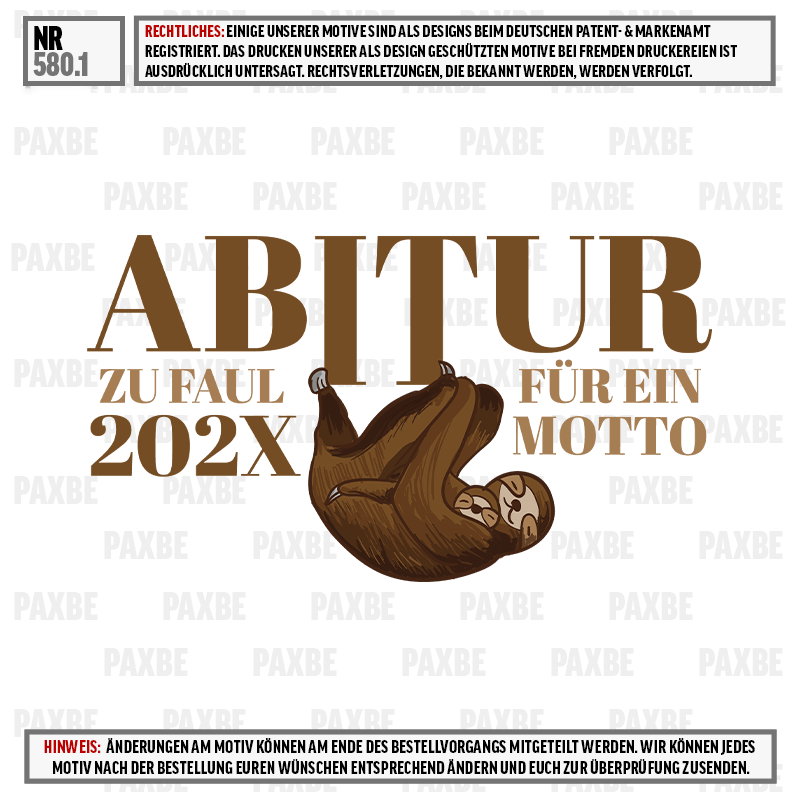 Faultier, umarmend, Motto, 202X, Poster, Faultier, Faultier-Illustration, Motto, 202X, braun