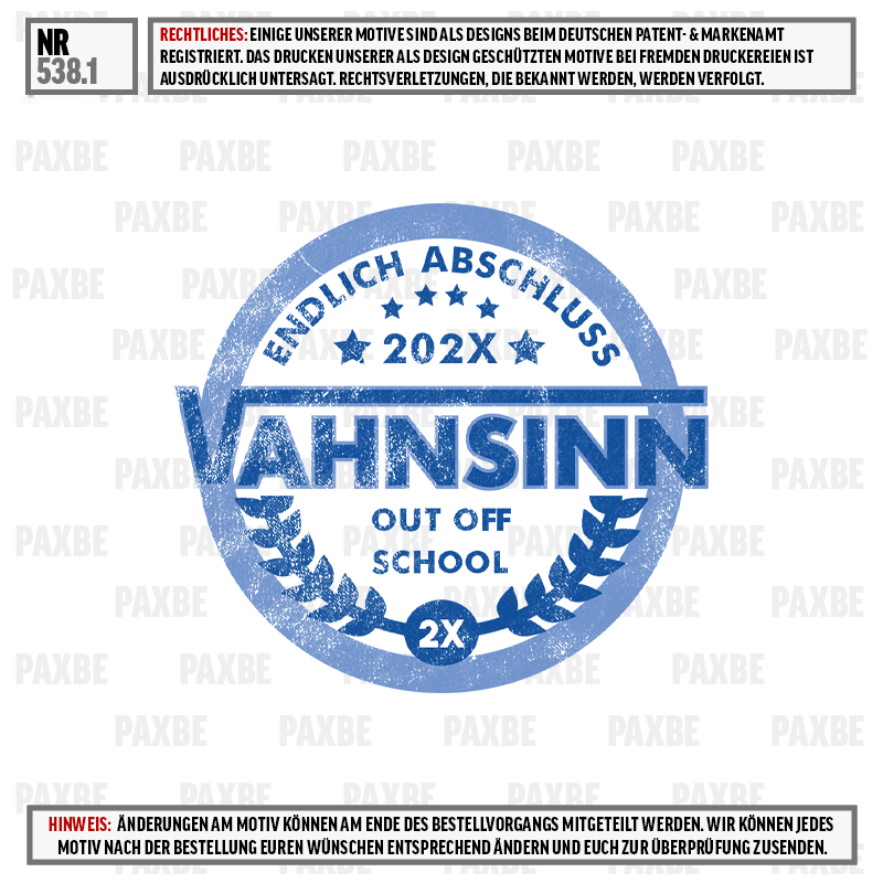 abzeichen, 202X, out off school, ahnsinn, 2x, Schule, Abzeichen, Rundsymbol, blau, Stamp