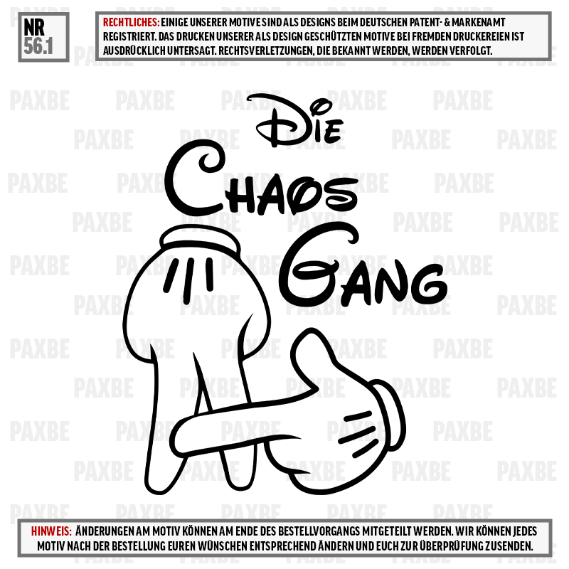 DIE CHAOS GANG 56.1 DIE CHAOS GANG 56.1