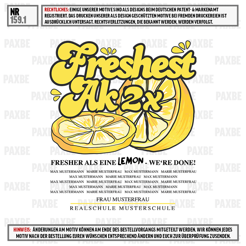 Zitrone, Frische Frucht, 2x, Schnappszene, Logo Text, Zitrone, Frisches Getränk, Frischest, Zitrus, 2x Stück