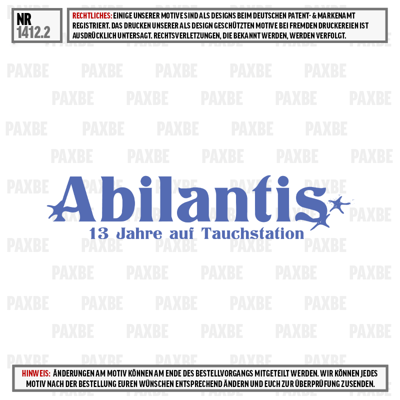 Ablanftis, textlogo, tauchstation, 13 Jahre, Abilaftis, Logo, Abila, Tauchtstation, 13 Jahre, Wasserlogo