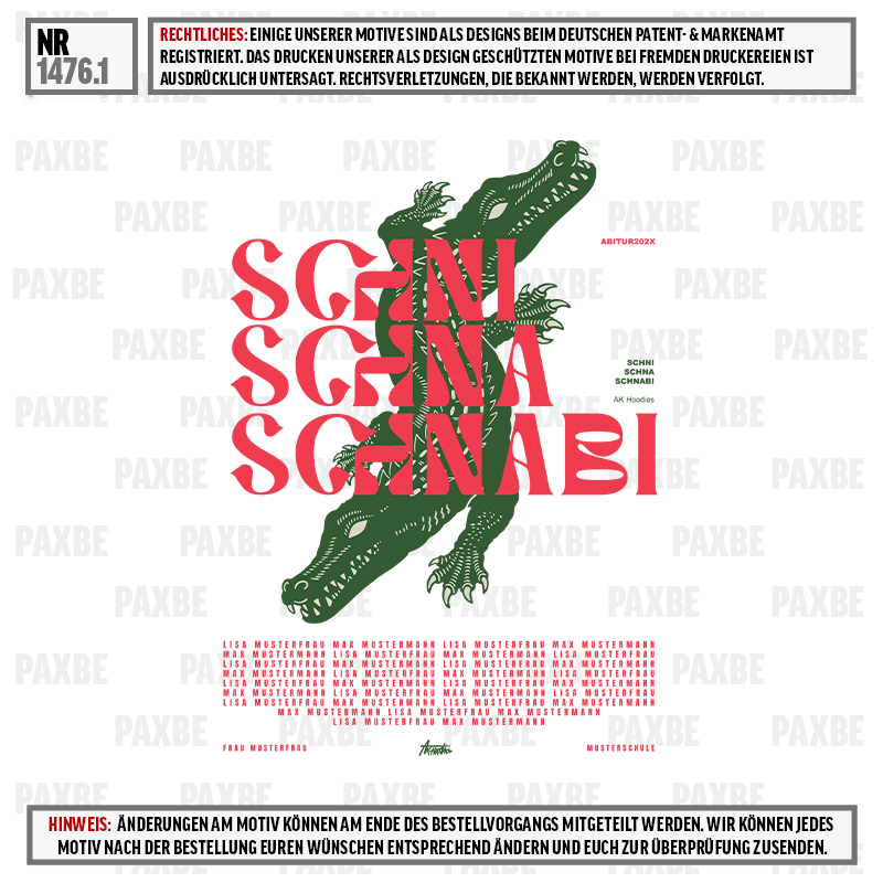 cropped, grüner krokodil, roter text, grafische kunst, t-shirt-Design, Alligator, Grafik, Logo, Roter Text, Grüne Illustration