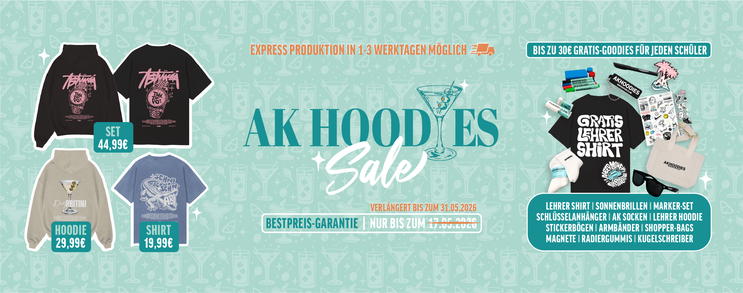 Hoodie, T-Shirt, Grafik-Top, Set, Mode