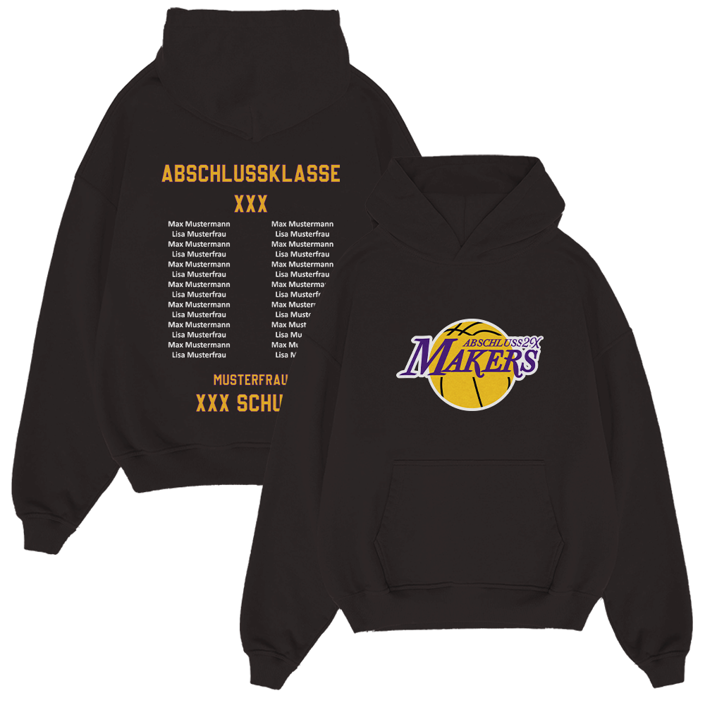 Hoodie, Schwarz, Basketball-Logo, Kanguru-Tasche, Abschlussklasse, Hoodie, Schwarz, Basketball, Grafik, Print, Hoodie, Basketball, Logo, Schwarz, Kanguru