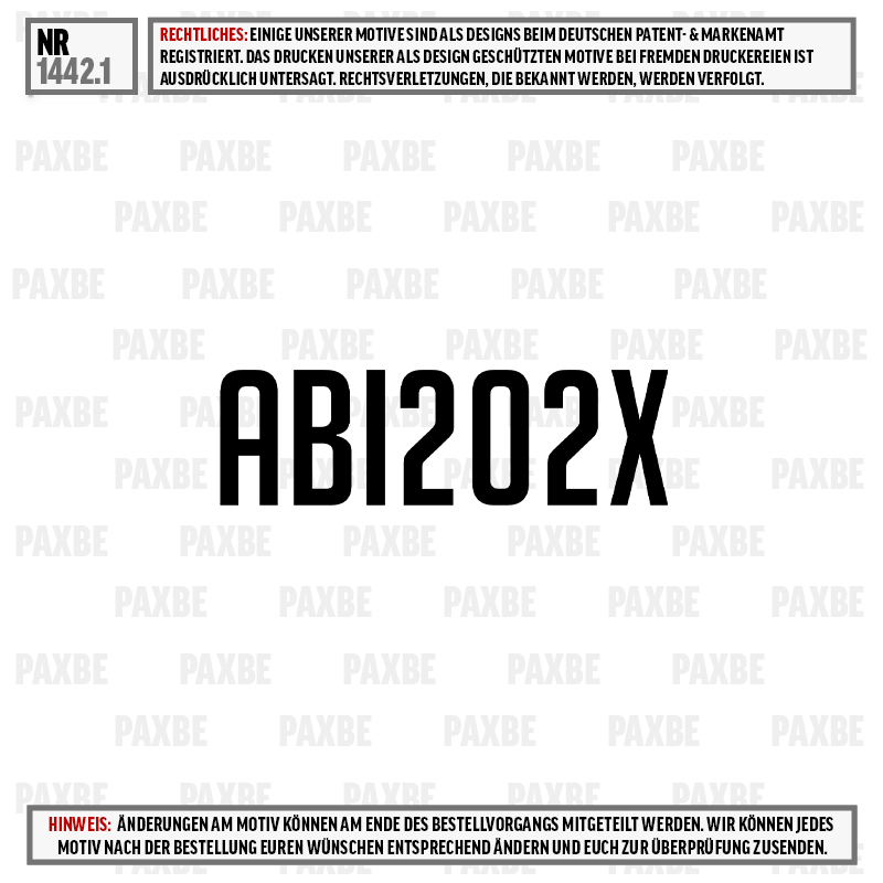 Abzeichen, Text, Bestellcode, Produktcode, AB1202X, Code, ABI202X, Text, Label, Grafik